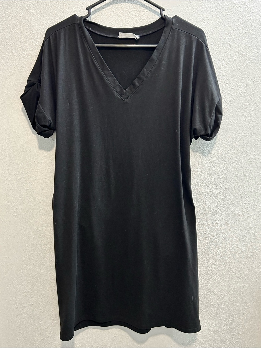 Zenana Black Dress with v-neck